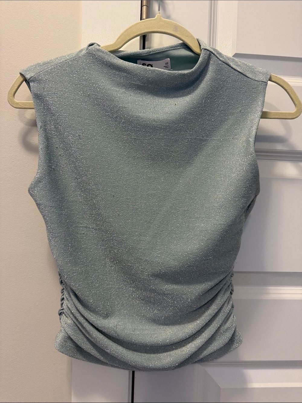 Shimmer high neck top